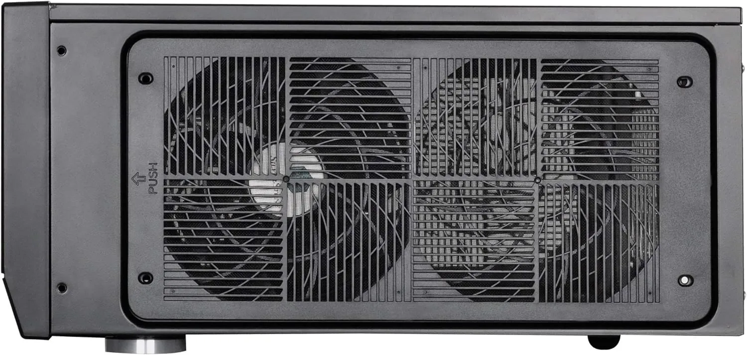 SilverStone Technology Grandia Series Aluminum HTPC Computer Case for ATX / SSI-CEB - Black (GD09B)