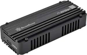 SilverStone Technology MS12-40G USB 4 NVMe M.2 SSD Enclosure with Active Cooling, SST-MS12B-40G