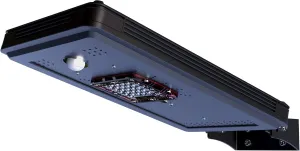 Solar Power Dusk to Dawn Black Aluminum Outdoor Integrated LED AI-Smart Sensing 1600 Lumens CREE Area Path Parking Light