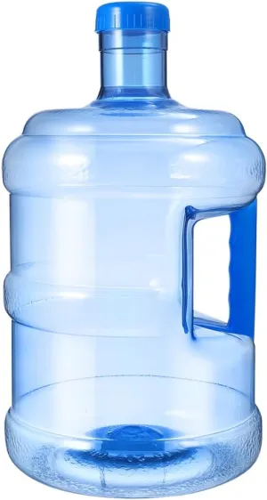 Sosoport 5L/1 Gallon Plastic Water Jug Water Bottle Container Water Bottles with Handle for Camping Hiking Fitness