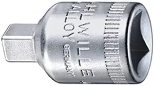 Stahlwille 12030001 3/8" to 1/4" Reducing Adaptor - High-Performance Steel, Max Torque 62 N-m, Compact Design, Made in Germany