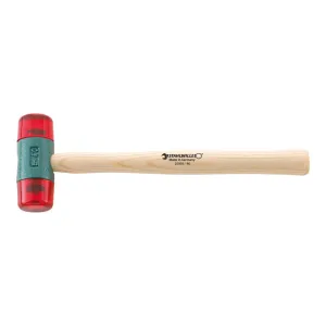 Stahlwille 70160027 Plastic Hammer with Interchangeable Heads of Impact Resisting Cellulose Acetate and Ash Handles, Gentle, Strong, 27 mm dia, 235g, Made in Germany