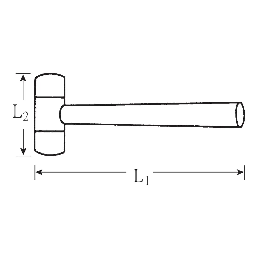Stahlwille 70160027 Plastic Hammer with Interchangeable Heads of Impact Resisting Cellulose Acetate and Ash Handles, Gentle, Strong, 27 mm dia, 235g, Made in Germany