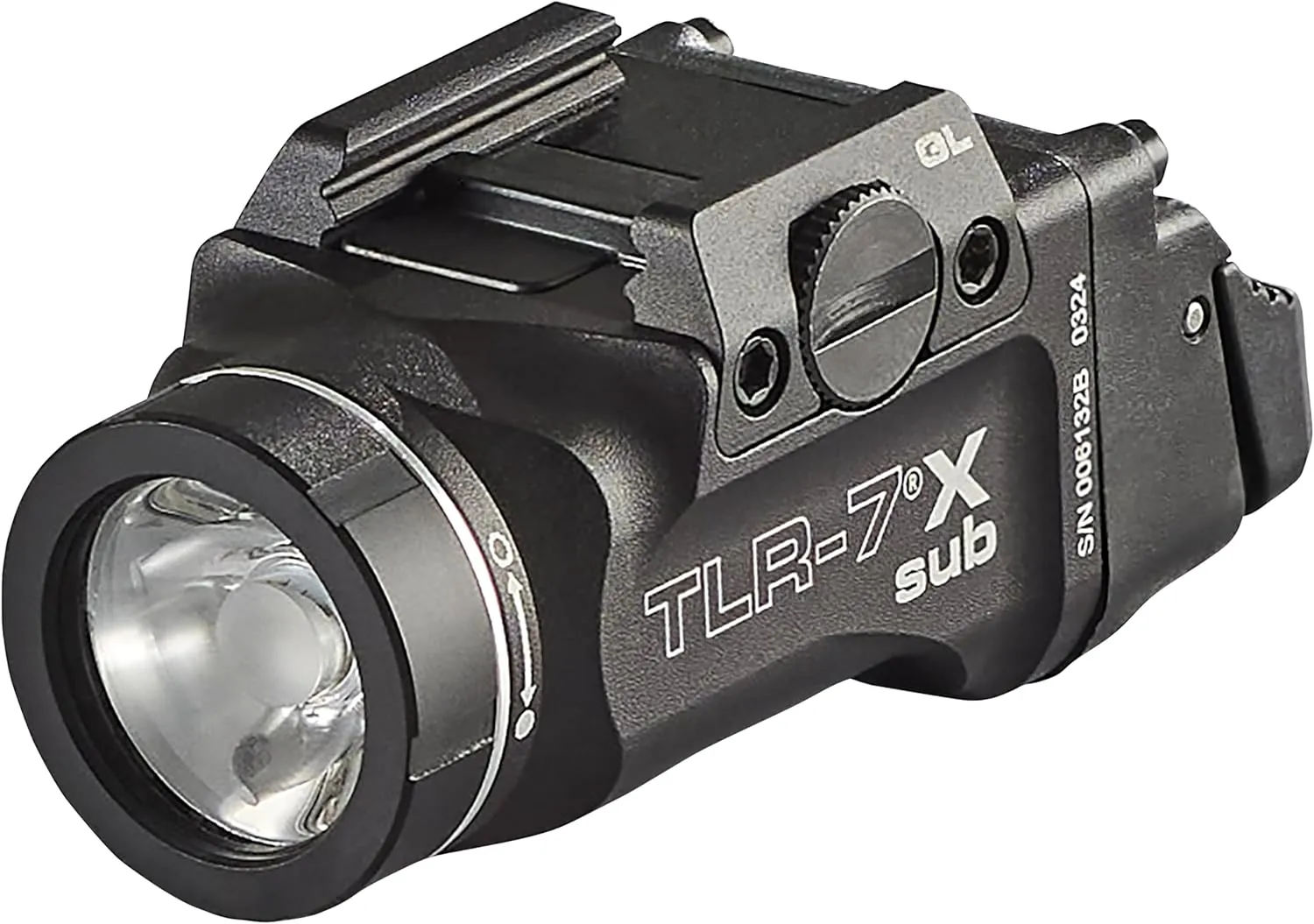 Streamlight 69405 TLR-7 X sub USB 500-Lumen 5000-Candela Weapon Light Designed Exclusively and Solely for Railed Glock 43X/48 MOS/43X/48 Rail Handguns with Mounting Kit, Key, and Multi-Tool, Black