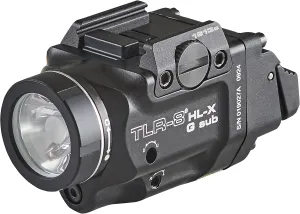 Streamlight 69478 TLR-8 HL-X G sub USB 1000-Lumen Weapon Rail-Mounted Rechargeable Tactical Flashlight with Integrated Green Aiming Laser for Select 1913 Only, Black