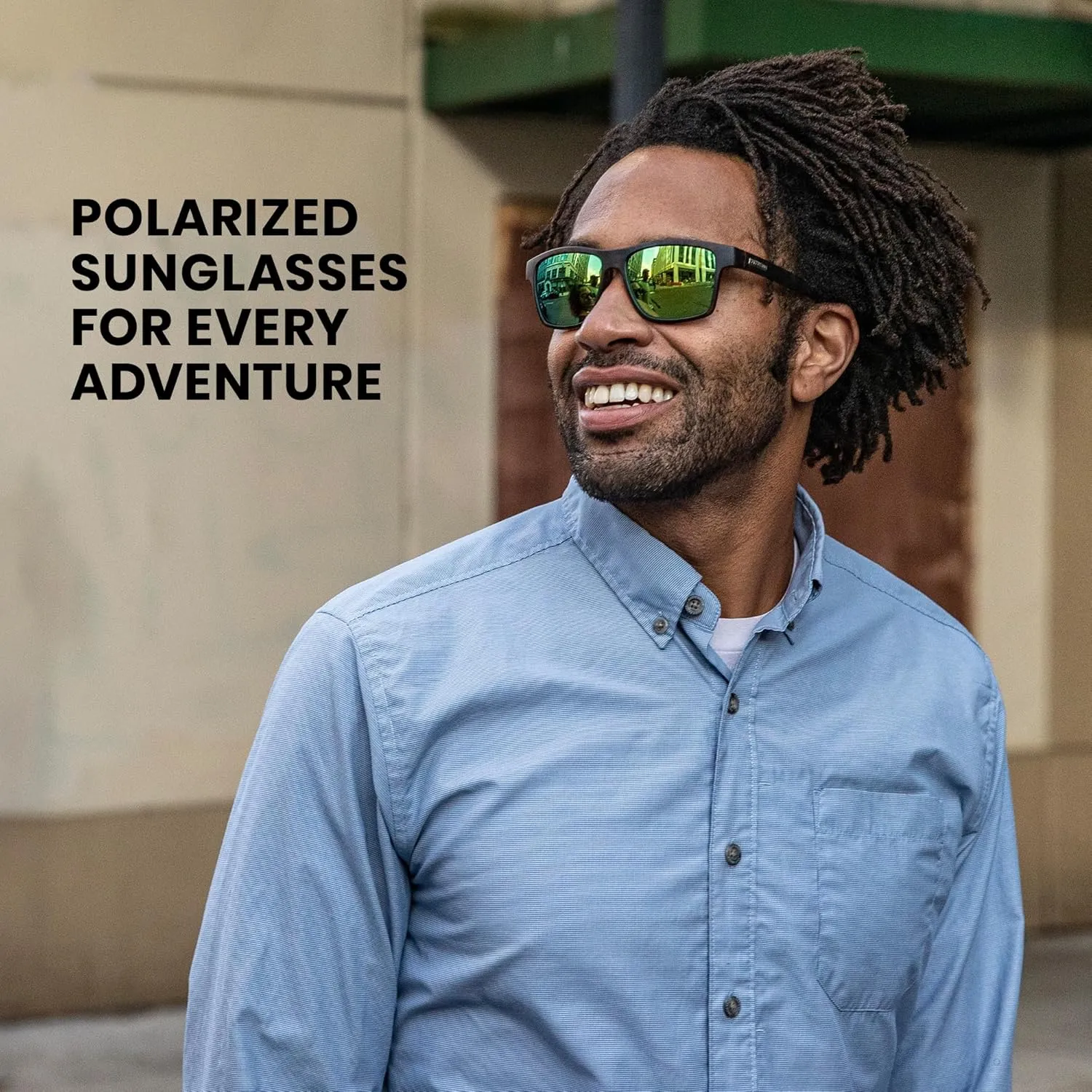 Suncloud A-Team Polarized Sunglasses – 100% UV Protection – Comfortable Fit, Trendy Design – for Men & Women