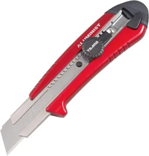 TAJIMA Utility Knife - 1" 7-Point Rock Hard Magazine Snap Blade Box Cutter with Dial Lock & 3 Rock Hard Blades - AC-701R