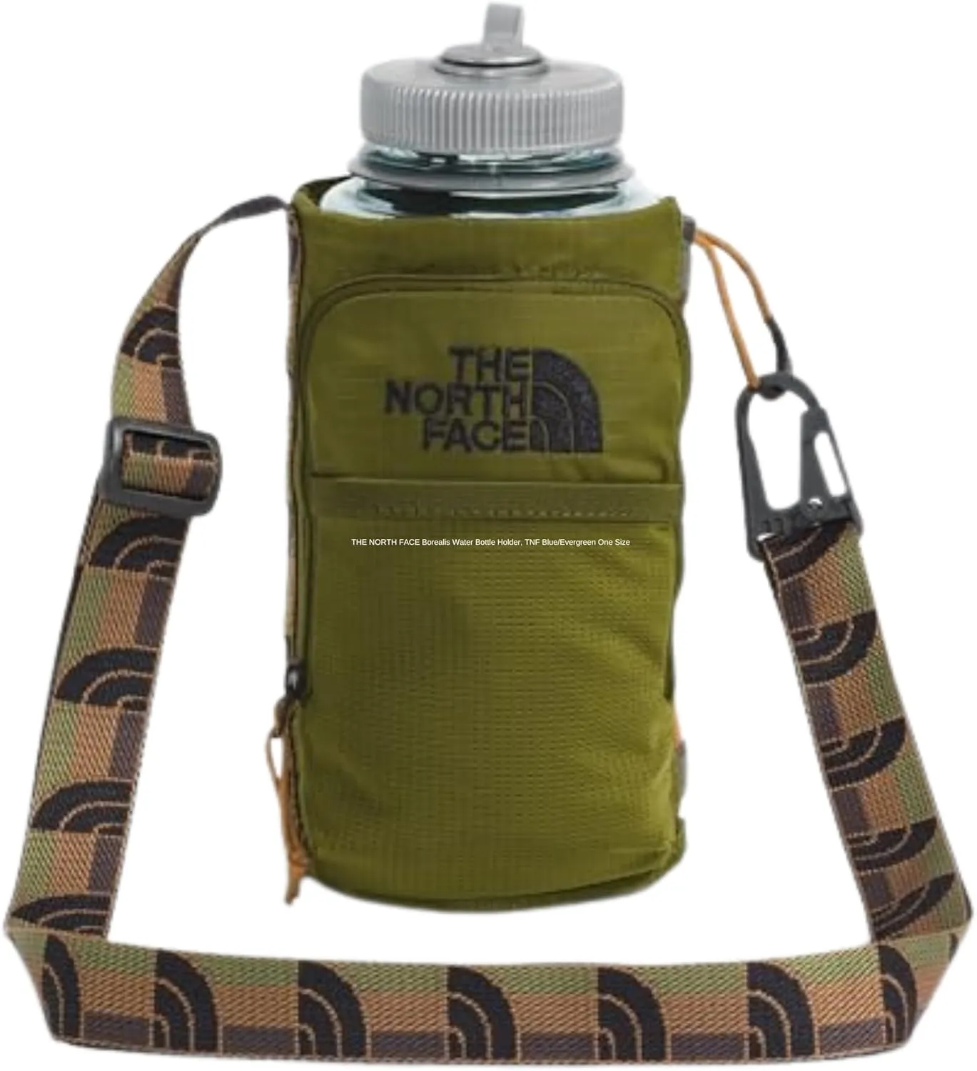 THE NORTH FACE Borealis Water Bottle Holder - PFAS Free, Forest Olive/Utility Brown One Size, One Size