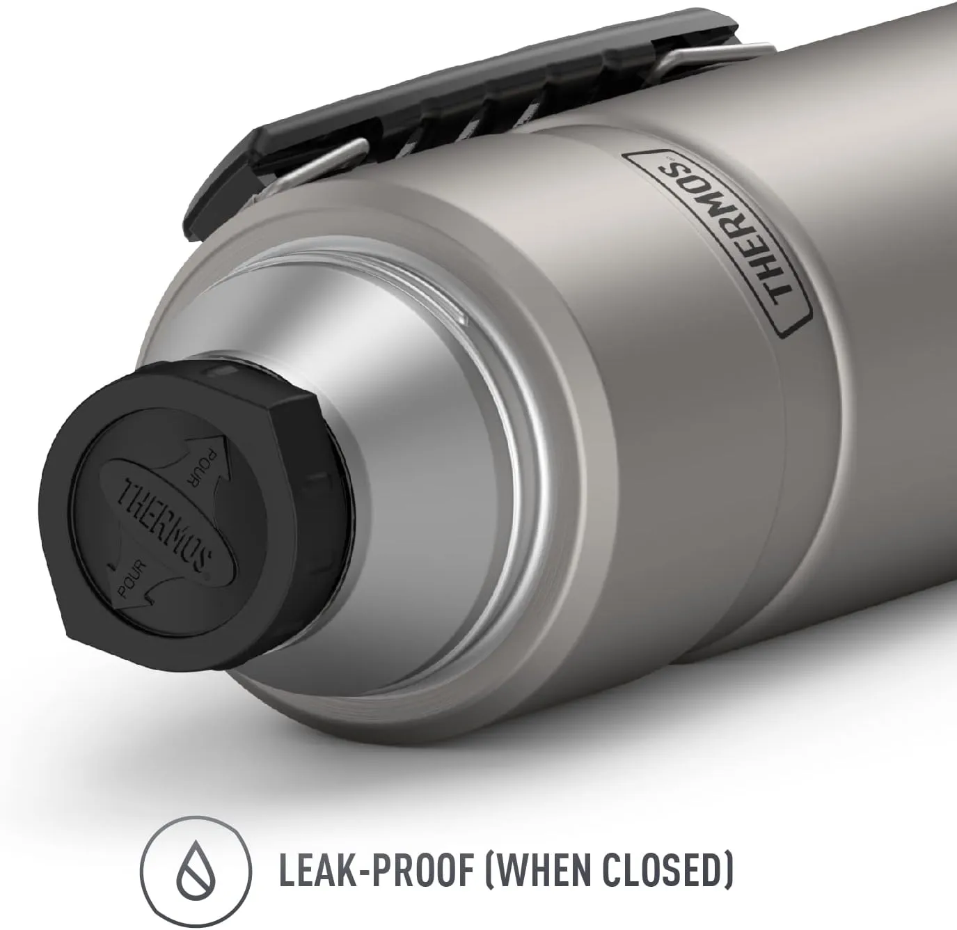THERMOS Stainless King Vacuum-Insulated Beverage Bottle, 40 Ounce, Matte Stainless Steel