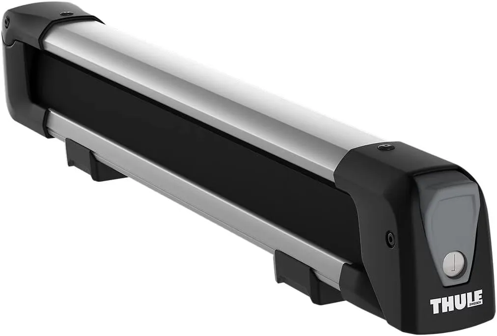 Thule SnowPack Ski/Snowboard Rack, Medium (4 Pr/2 Boards), Silver, Aluminum