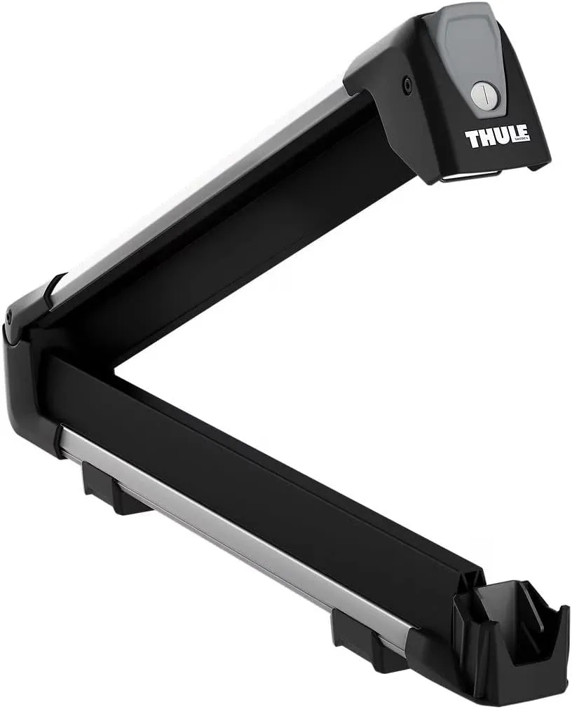 Thule SnowPack Ski/Snowboard Rack, Medium (4 Pr/2 Boards), Silver, Aluminum