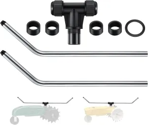 Traveling Sprinkler Arms Kit, Tractor Sprinkler Parts Compatible with Nelson and Orbit, T Part with Anti Leak Gasket for Efficient Lawn/Garden Watering