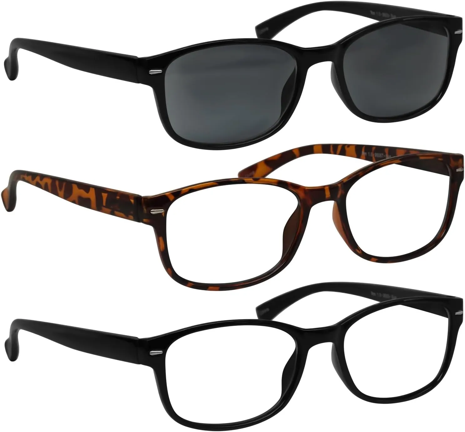TruVision 9505HP Reading Glasses - 1, 2, 3 Pack for Men & Women
