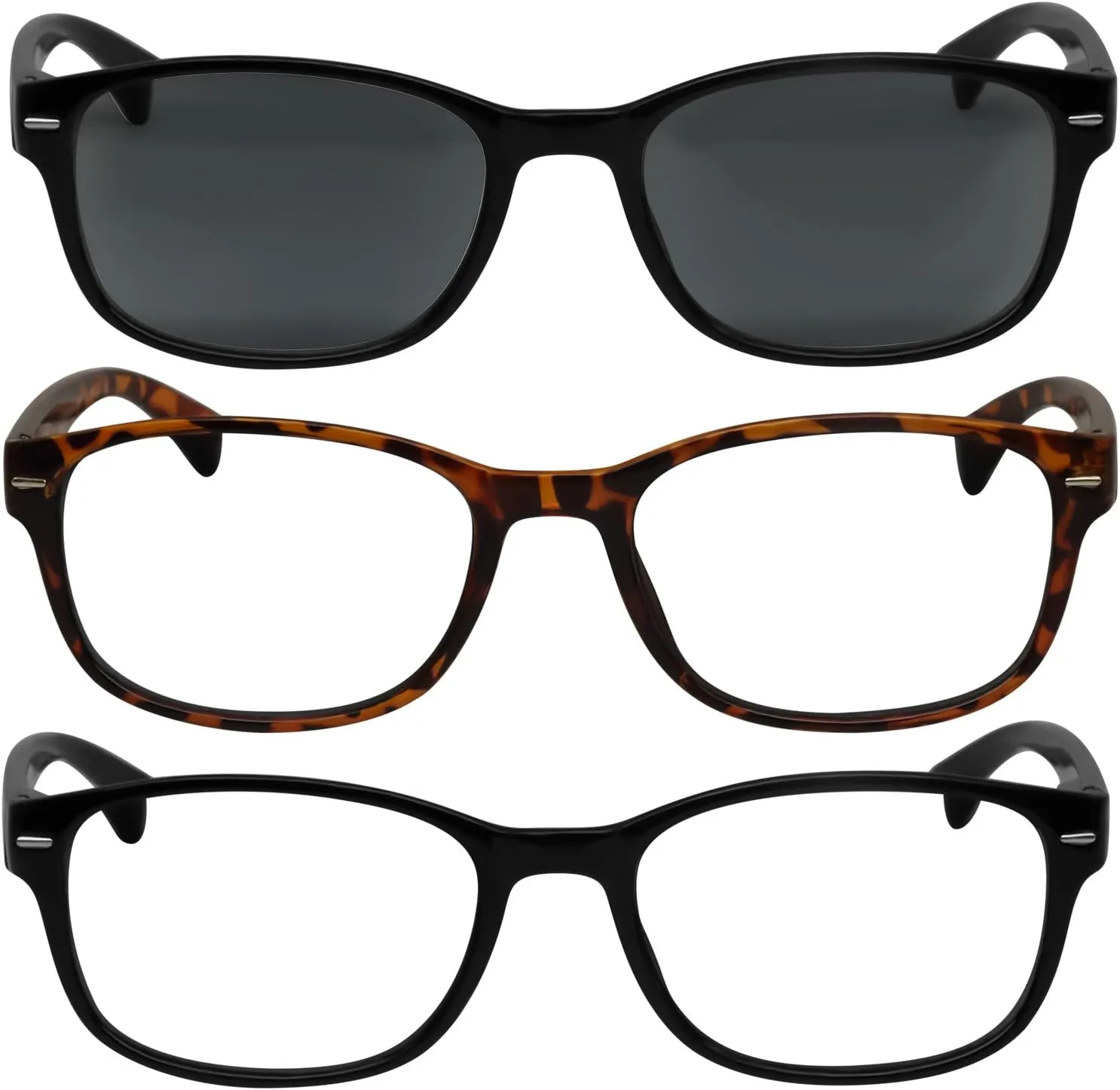 TruVision 9505HP Reading Glasses - 1, 2, 3 Pack for Men & Women