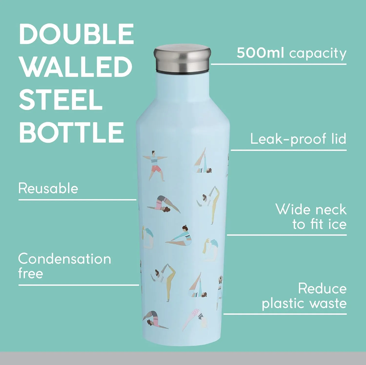 Typhoon PURE Collection | 16.9oz Double Wall Bottle - Active