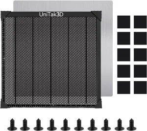 UniTak3D Honeycomb Laser Bed 500x500mm Working Table for XTool D1/D1 Pro/S9/S10/S30 Pro/RAY5 Engravers,Fast Heat Dissipation and Desktop Protection with Aluminum Plate(Working Area:18.11x18.11in)