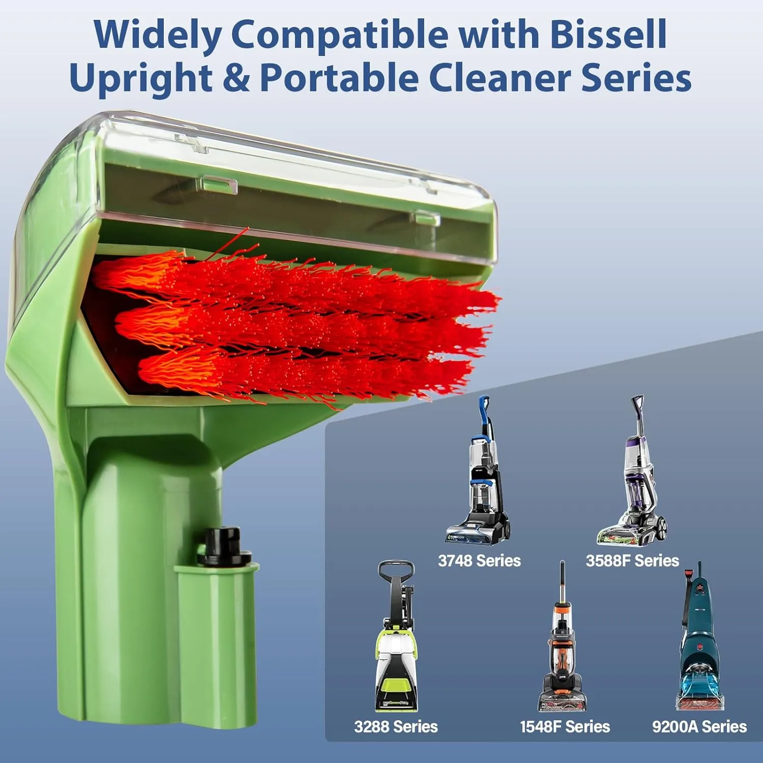 Upgraded 5.3 IN 1400B Machine Attachments Parts for Bissell Little Green Multi-Purpose Portable Carpet Cleaner 1400B 3353 1425 1400W 1400 2458 Series, Tough Stain Brush Tool for Carpet Cleaners
