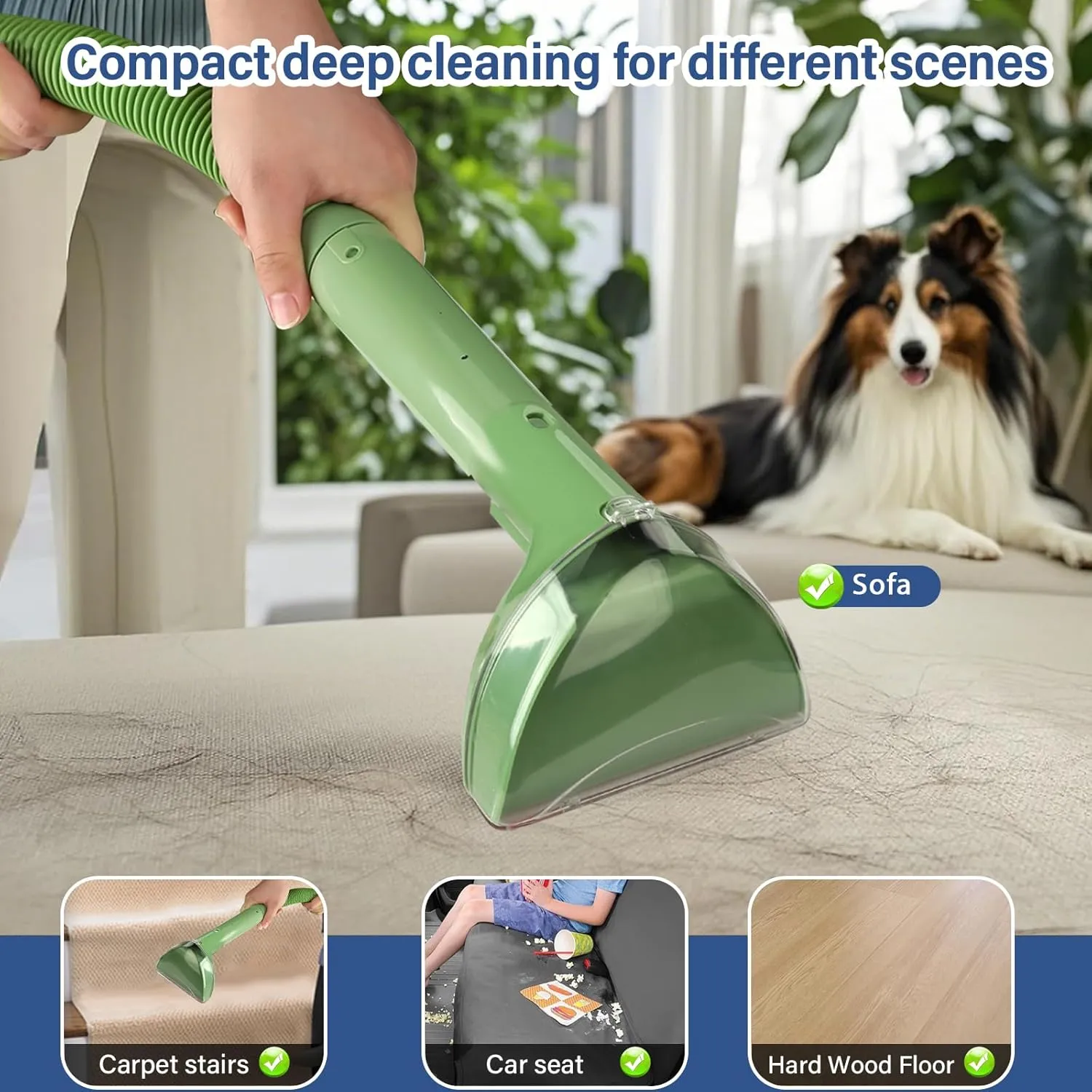 Upgraded 5.3 IN 1400B Machine Attachments Parts for Bissell Little Green Multi-Purpose Portable Carpet Cleaner 1400B 3353 1425 1400W 1400 2458 Series, Tough Stain Brush Tool for Carpet Cleaners