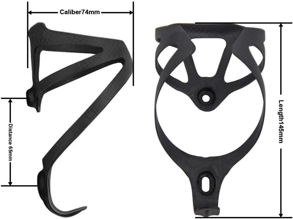 [US Stock] RXL SL Full Carbon Fiber Water Cup Cage Carbon MTB Road Bike Bicycle Water Bottle Holder Super Light 3K Gloss 20g Black White