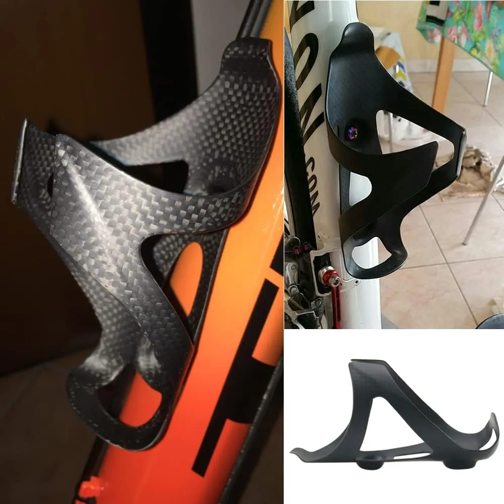 [US Stock] RXL SL Full Carbon Fiber Water Cup Cage Carbon MTB Road Bike Bicycle Water Bottle Holder Super Light 3K Gloss 20g Black White