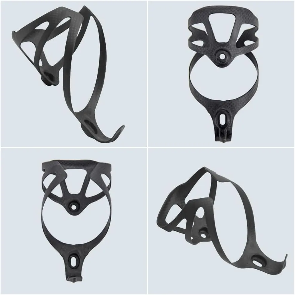 [US Stock] RXL SL Full Carbon Fiber Water Cup Cage Carbon MTB Road Bike Bicycle Water Bottle Holder Super Light 3K Gloss 20g Black White