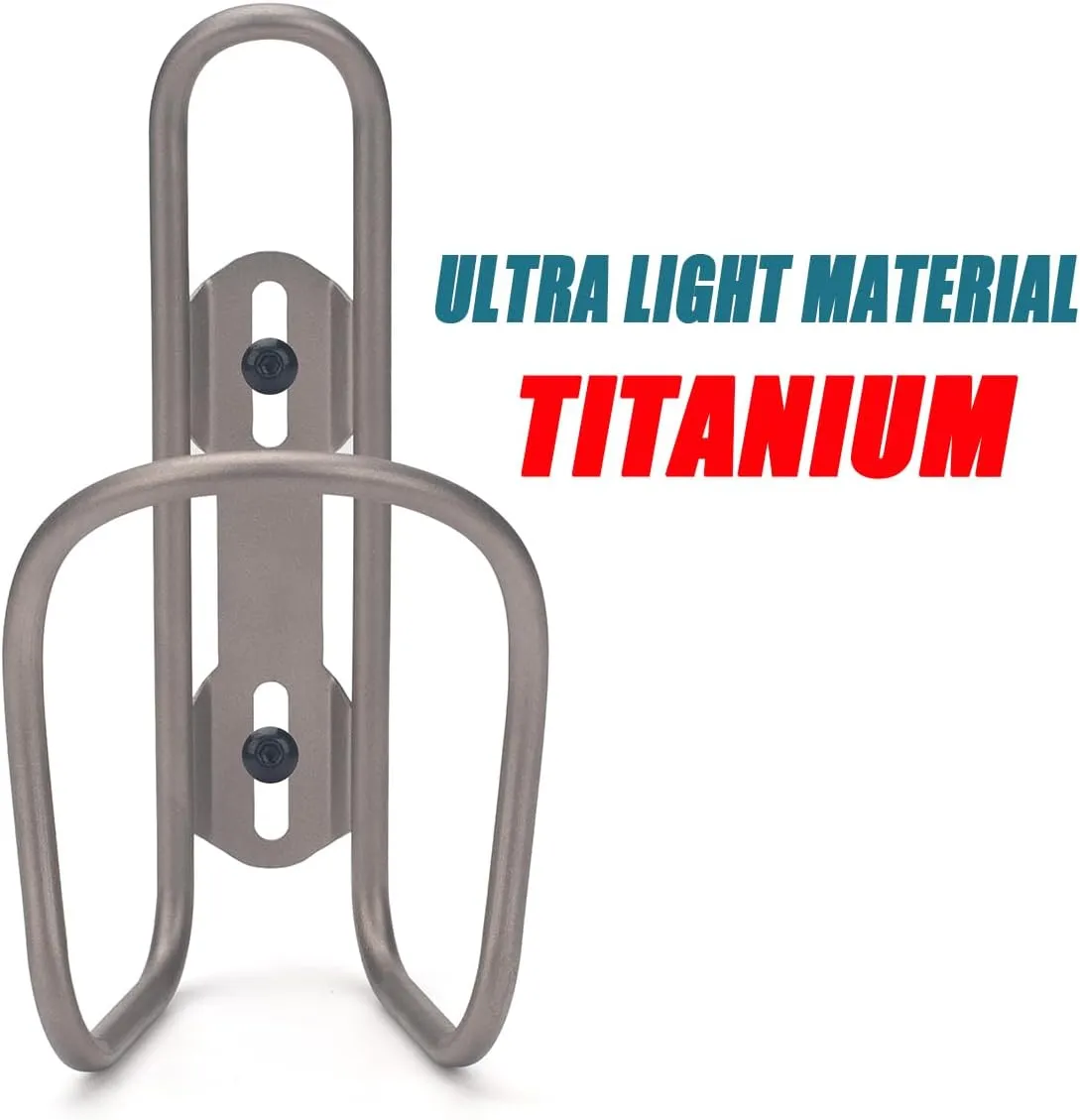 USHAKE Titanium Water Bottle Cages Bike MTB Water Bottle Holder Raw