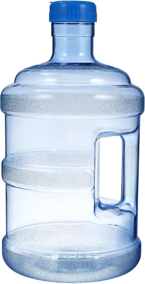 Water Jug 5L Mineral Water Bottle Portable Water Bucket Reusable Plastic Water Bottle Jug Container Water Bottle Container for Drinking Bathing Camping Hiking