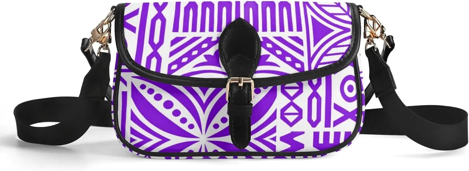 Women'S Crossbody Bag Custom Tribal Print Floral Print Small Square Bag Polynesian Party Fashion Elegant Women'S Bag