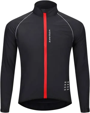 WOSAWE Men's Cycling Wind Jacket Reflective Ultralight Windbreaker