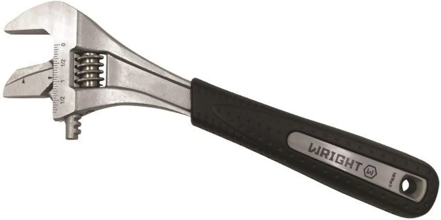 Wright Tool 9AG12R Adjustable Wrench Chrome Reversable Jaw Maximum Capacity 1-3/4" Ultimate Grip - 12", Multi