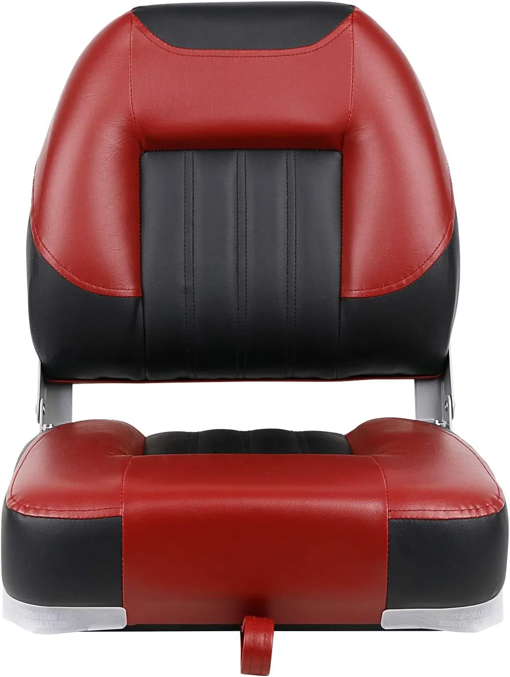 XGEAR Deluxe Low/High Back Boat Seat, Fold-Down Fishing Boat Seat