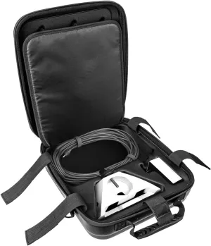 ZJchao Rectangular Satellite Travel Bag Shock Absorbing EVA Hard Shell Case Portable Backpack for Mini Dish